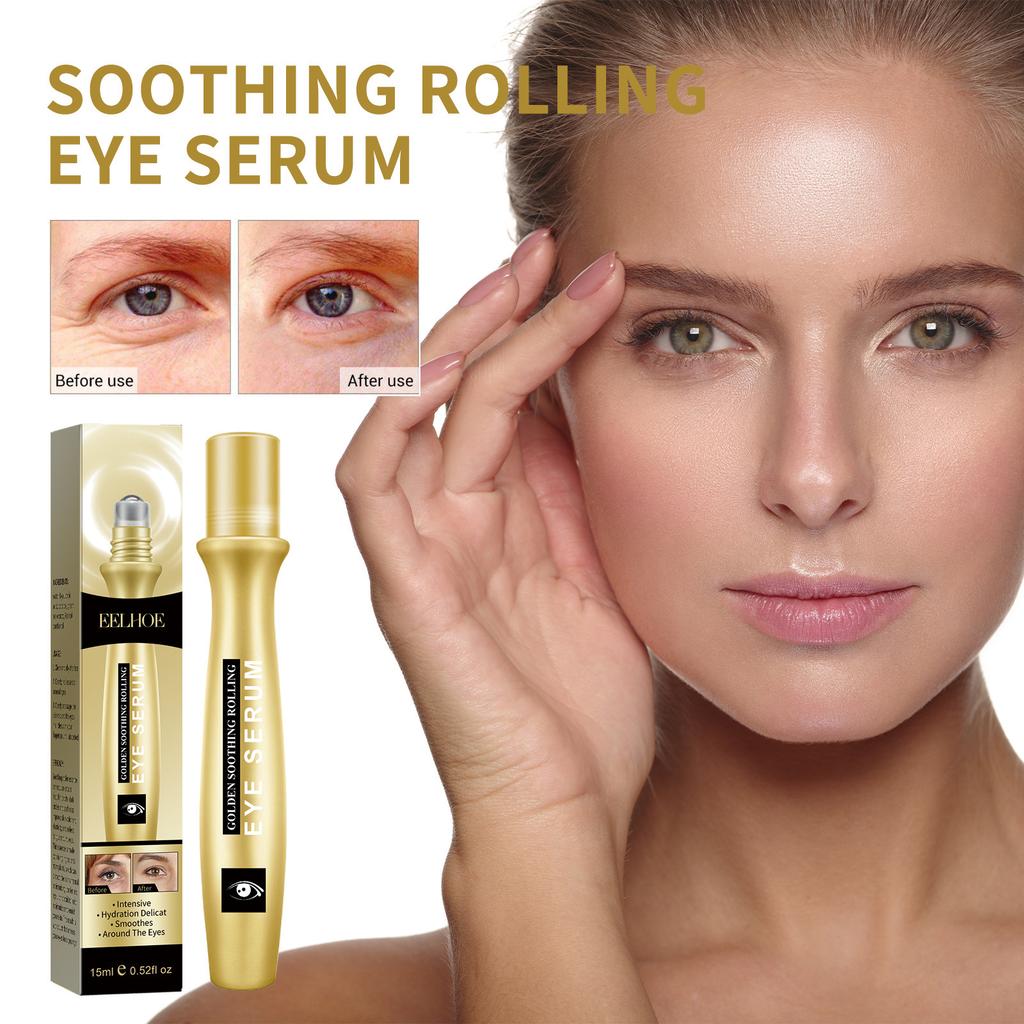Eye Roller Serum Reduce Fine Lines Wrinkles Dark Circles Firming Skin Care Essence Anti-Aging Treatment