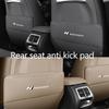 Car Interior Seat Back Anti Child Kick Protector Pad Auto Storage Accessories For Hyundai N Line Tiburon Coupe Tuscani I30 I20 RR9