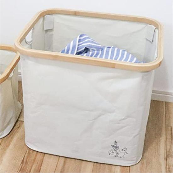 Okato Bamboo Basket Storage Moomin and Medium Size Case/Box, 39L, Friends,