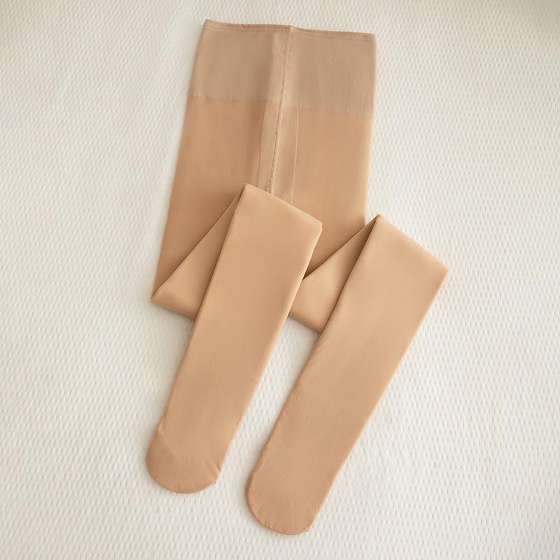 2025 Double-Layer Thick Velvet Anti-Snag Silk Tights for Women - Winter Skin Feel, Nude Look.