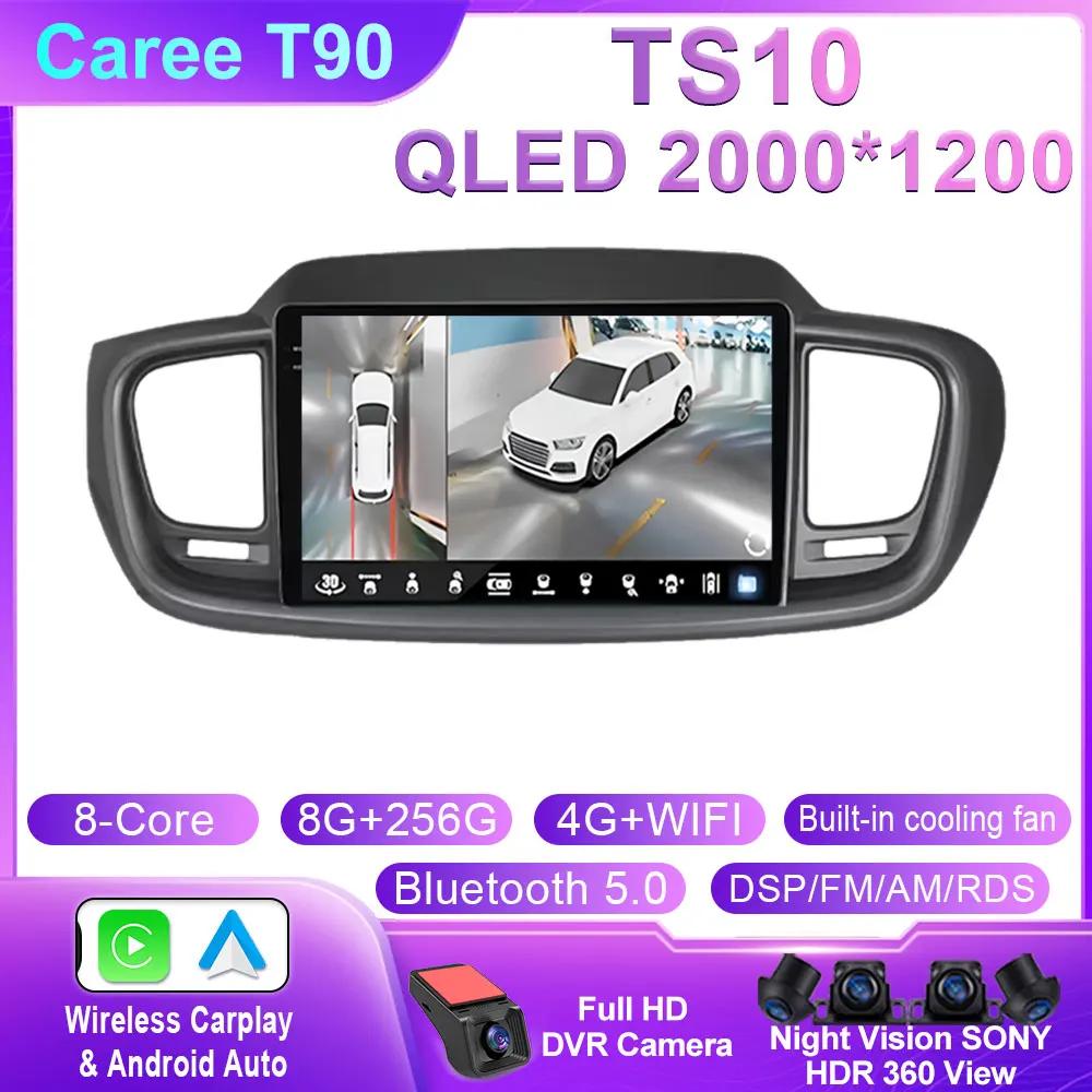 Android Car For Kia Sorento 3 2014 - 2017  Auto Radio Stereo Player Multimedia GPS Navigation Wireless Carplay Auto QLED Screen