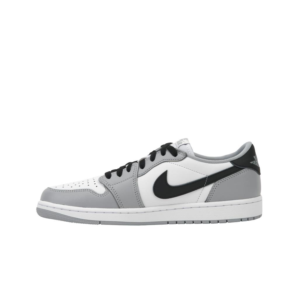 Air Jordan 1 Retro Low OG Barons Men Sneakers White Black Wolf-Grey CZ0790-110