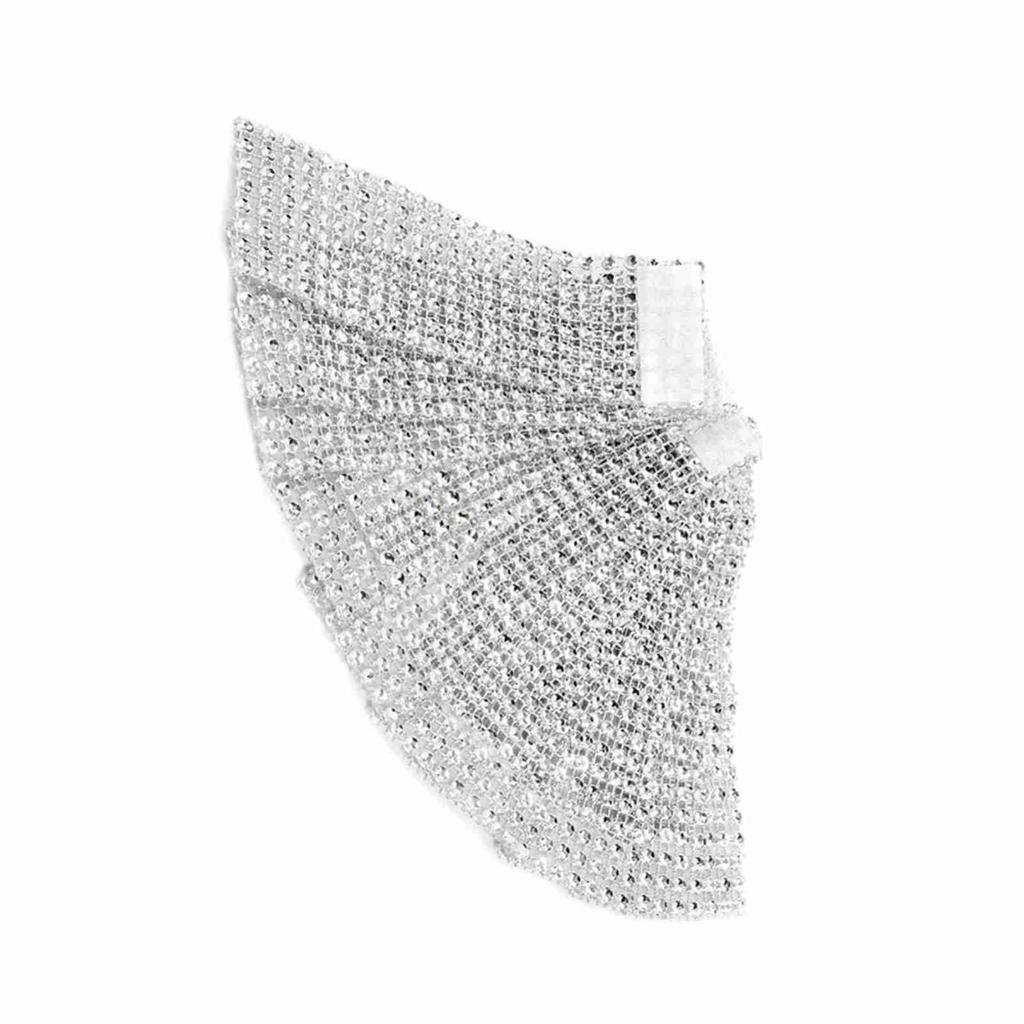 50pcs 8 Rows Chair Sash Napkin S Mesh Wrap Ribbon For Wedding Christmas Gold