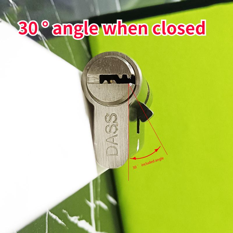 5pcs Keys Lock Cylinder,Door Cylinder 50-120mm Biased Lock Cylinder Double-side Lock Core Anti-Theft Entrance Brass Door Lock
