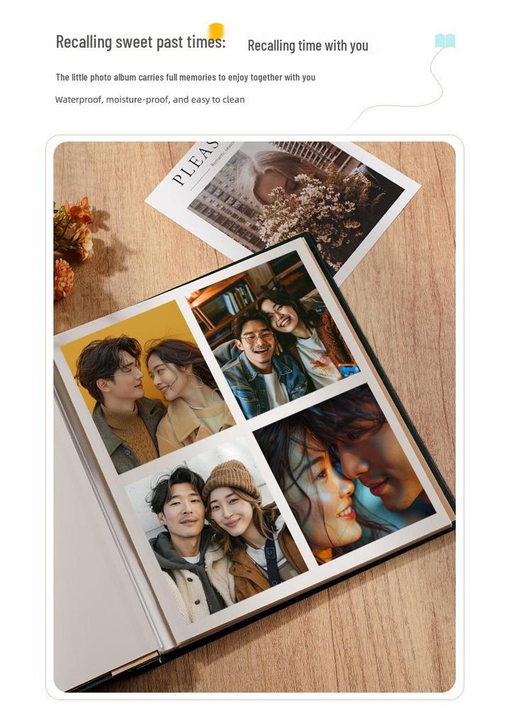 Handmade DIY White Adhesive Photo Album Sheets