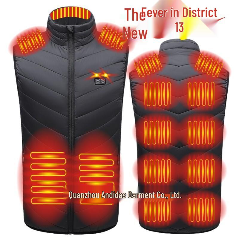 Women's Smart Heated Cotton Vest - Winter Outerwear with Carbon Fiber Electric Heating for Constant Warmth