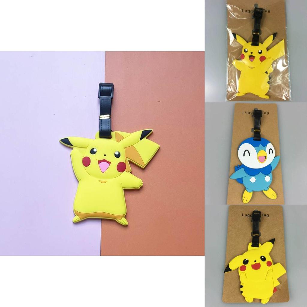 Pokemon Pikachu Charmander Squirtle Travel Luggage Tag Gengar Charmander Squirtle Silicone Travel Id Tag For Cruises