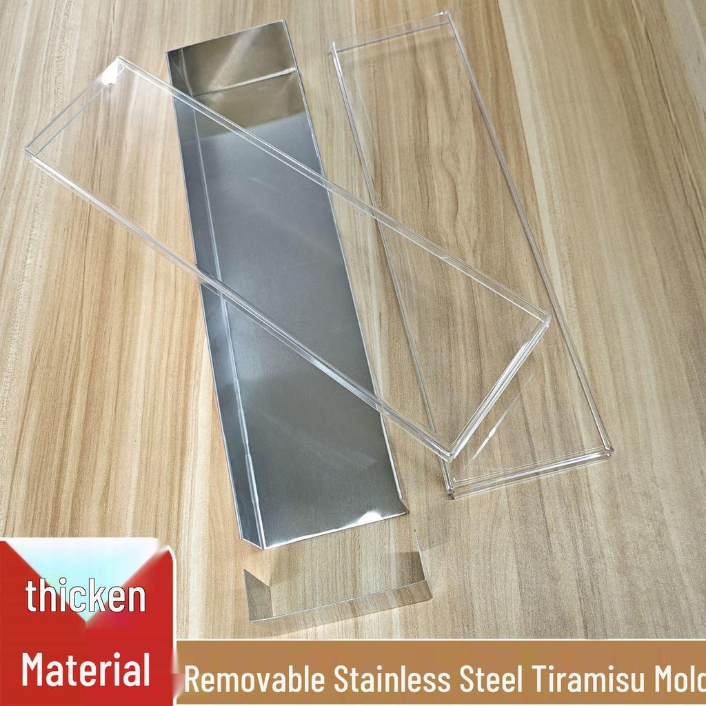 Stainless Steel Rectangle Tiramisu & Mousse Cake Mold Tray