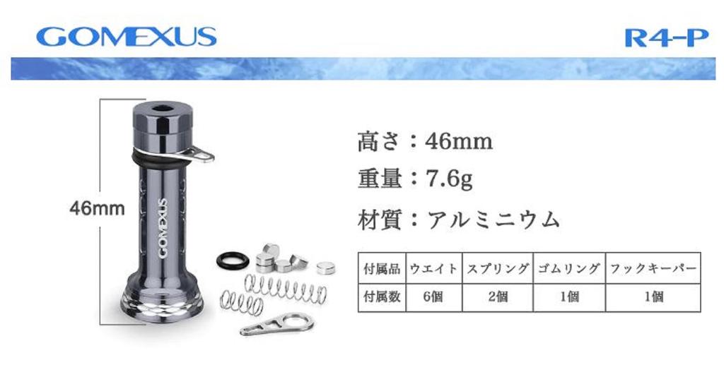 Gomexus R4RD Reel Stand Alu Red 48mm Shimano Daiwa 2000-5000 (2387)