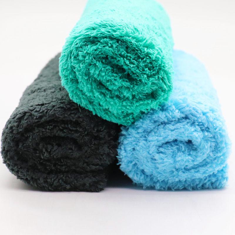 Hot Cutting Coral Velvet Microfiber Edgeless Cleaning Polishing Towel Cloth Car Detailing Super Soft Edgeless Microfiber Towel