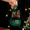 Christmas Velvet Cloth Gift Bag with Tie Ribbon Pouches Candy Biscuit Packaging