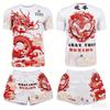 2026 Summer  MMA Training Suit Quick Dry Combat Sportswear Set Bold Pink & Black Graphic Shorts & T-Shirt Outfit for Kids