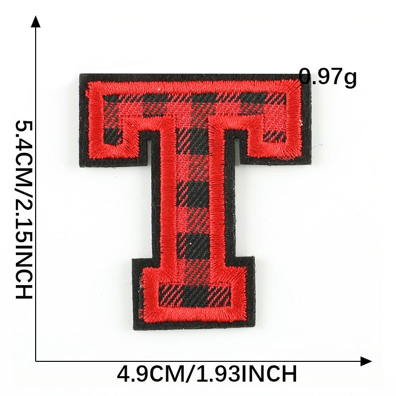 Computer Embroidery Label Cloth Embroidery English Alphabet Embroidery Badge Sticker Clothing Accessories Hat Accessories Patch Cloth Sticker