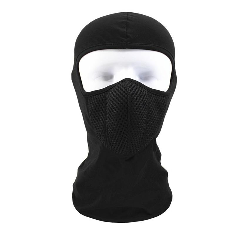 1pc Breathable Balaclava Motorcycle Full Face Mask Motor Cycling Bike Mask Motocross Helmet Cap Moto Riding Neck Face Mask