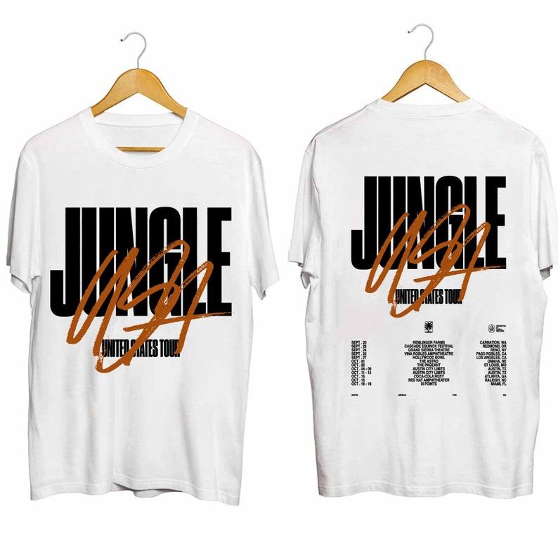 

300GSM Heavy Cotton T-Shirt Jungle US Tour Shirt Jungle Band Fan Shirt Jungle Concert Shirt