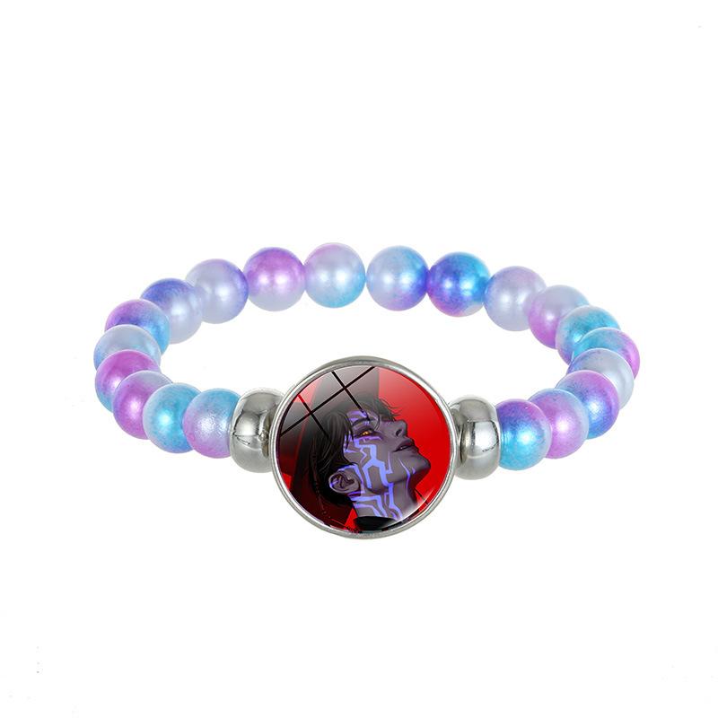 1Pc Demon Hunters K-Pop Lumi Zoe Mira Saja Boy Color Bead Bracelet