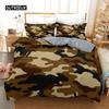 Camo Duvet Cover Set Camouflage Concept Concealment Bedding Set King Size Grey Black Twin Comforter Cover for Kids Teens Adults
