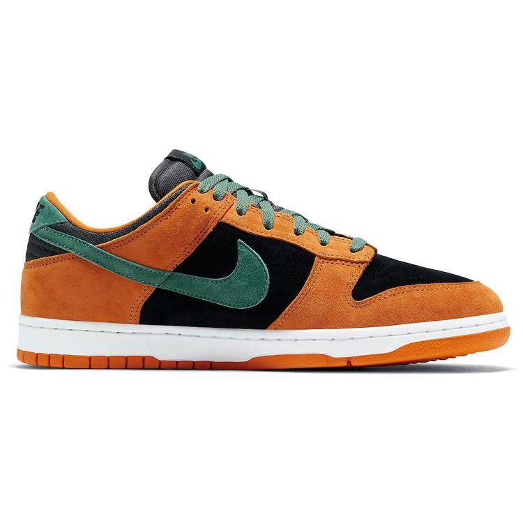 Nike Dunk Low SP Retro Ceramic 2020 Unisex Sneakers Orange Black Nori DA1469-001
