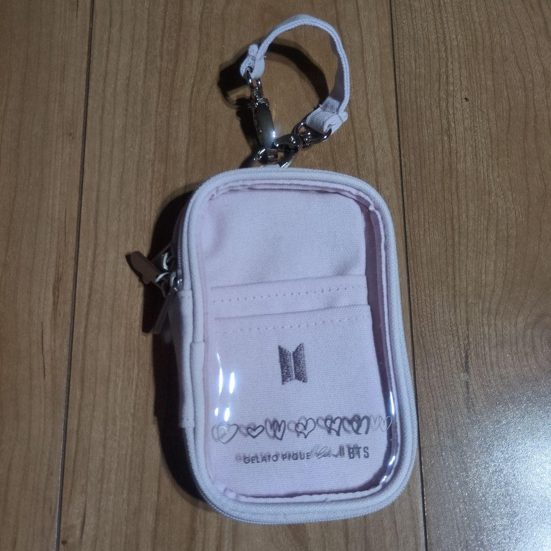 

[USED] BTS GELATO PIQUE CARRY POUCH Pink