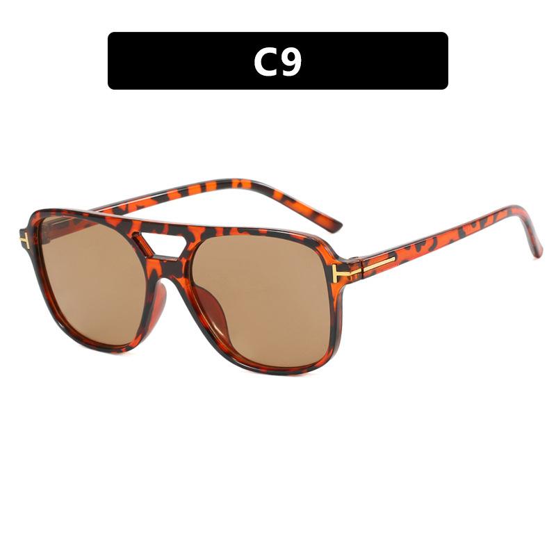 T-Shaped Double Beam Double Beam Marine Sunglasses Driving Shading Sunglasses Fashion Box Sunglasses Women