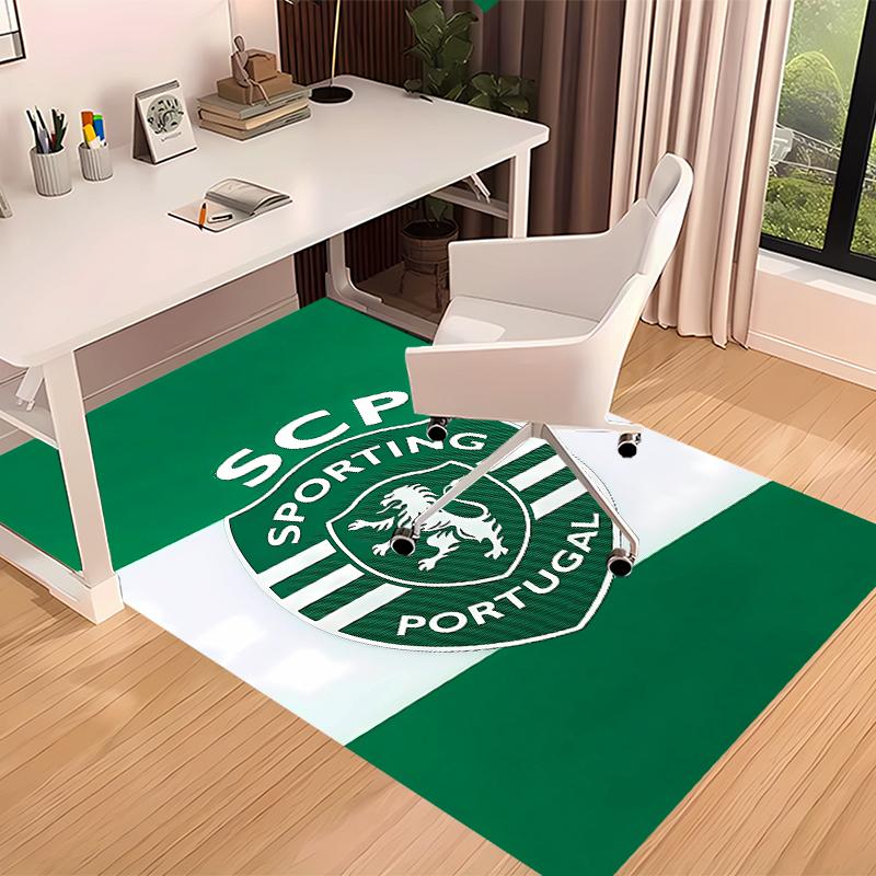 Sporting CP Logo Printed Absorbent Washable Carpet, Non-Slip Bathroom Mats, Kitchen Rugs, Yoga Mat,Living Room Entrance, Camping Picnic Rugs
