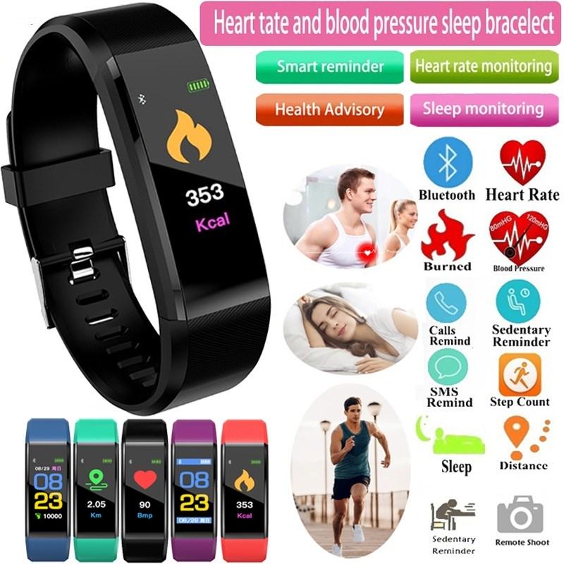 

Новая мода смарт-браслет 115 плюс мониторинг сердечного ритма артериального давления смарт-группы