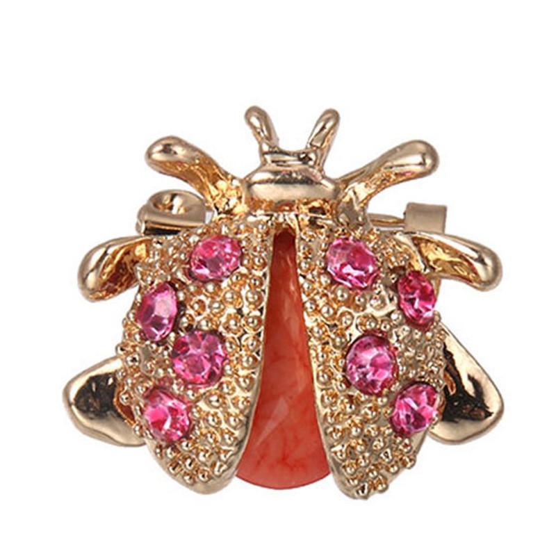 Cartoon Insect Brooch For Women And Men With Sparkling Alloy Finish Spring