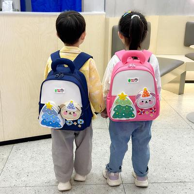 Cartoon Christmas Tree Kindergarten Schoolbag Cute Bear Lightweight Boy Girl Backpack