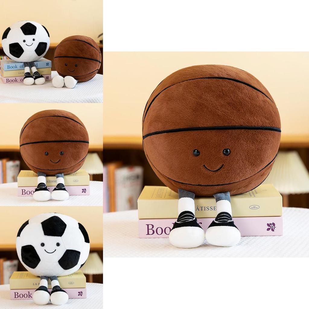Adorable Plush Soccer Figure Stuffed Toy Soft Cushion Ideal Gift For Sports Lovers