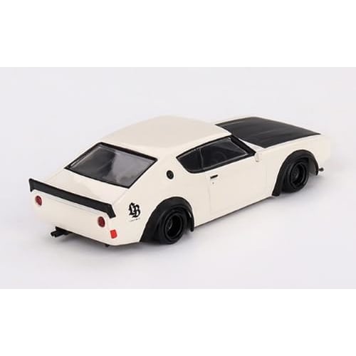 MINI GT 1/64 scale Nissan Skyline Kenmeri Liberty Walk White (Right-Hand Drive) Finished Product