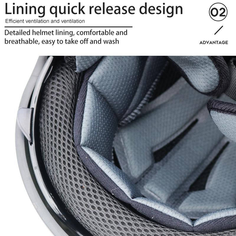 Motorrad Sicherheit Hut Anti-Fog Dual Objektiv Bluetooth Helm Halb Helm Mit BT