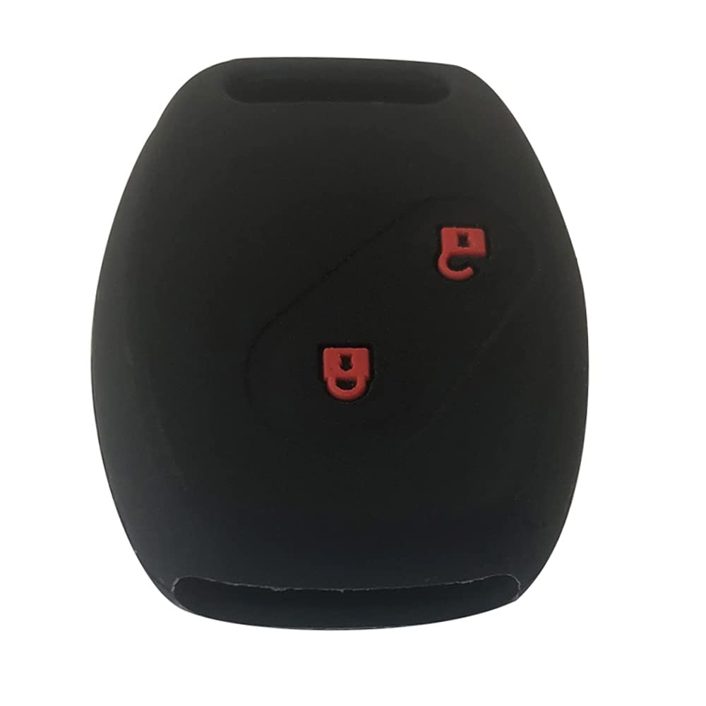 [Kinotaka] Honda Dedicated Keyless Key Silicone Cover 2 Button Fit Odyssey, CR-V, Stream, Civic, Etc. Dedicated Key Case (Black)