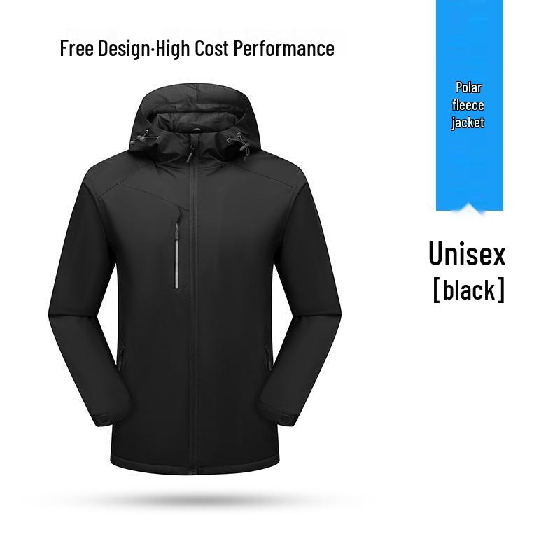 

Флисовая ветровка с логотипом на заказ: Осенне-зимняя куртка для спорта на открытом воздухе с вышивкой. XXXL