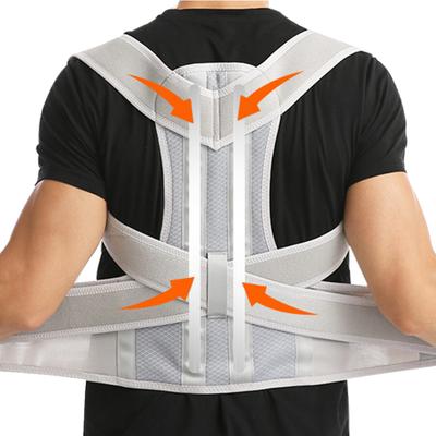 Suporte para as Costas Corretor de Postura para Mulheres e Homens, Endireitador de Costas Escoliose, Correção de Corcunda, Cinto de Suporte Ajustável para a Coluna