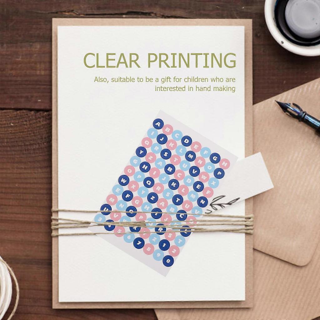 Assorted Color DIY Diary Decals for Decor with 20 Sheets Stickers Set