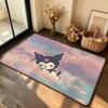 Kawaii K-Kuromi Cute Carpet Bathroom Anti-slip Mat Door Mat Home Decoration Mat Entrance Door Mat Scratch-resistant Door Mat