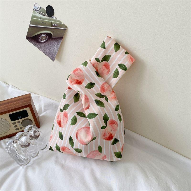 Japanese Simple Wrist Bag, New Retro Plaid Key Storage Bag, Small Bag for Work with Baby