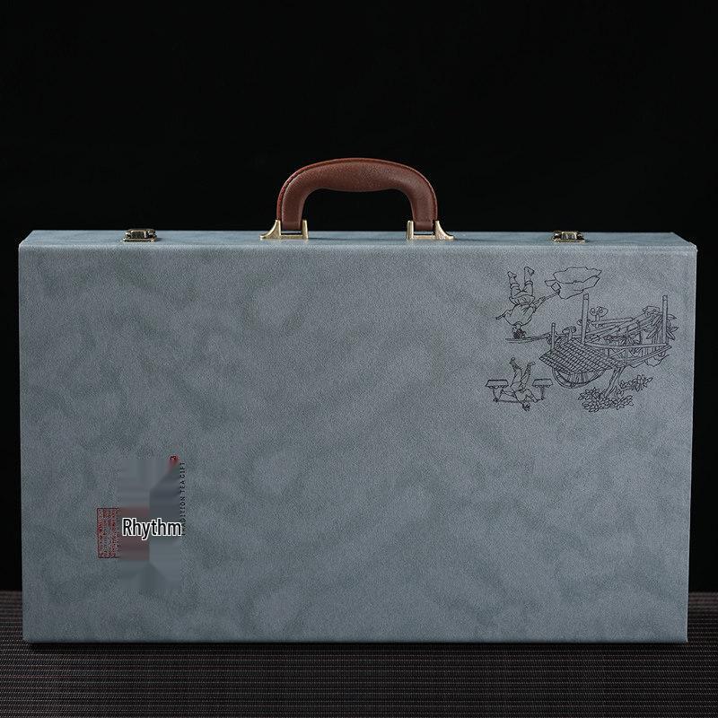 Chaxun 10-Piece Mutton-Fat Jade Porcelain Teaware Set