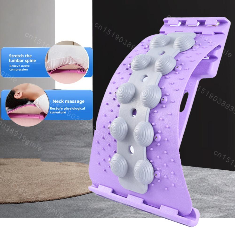 

Lumbar Spine Stretcher Multi-Level Adjustable Massager Waist Neck Fitness Lumbar Cervical Spine Cervical Spine Support Massager