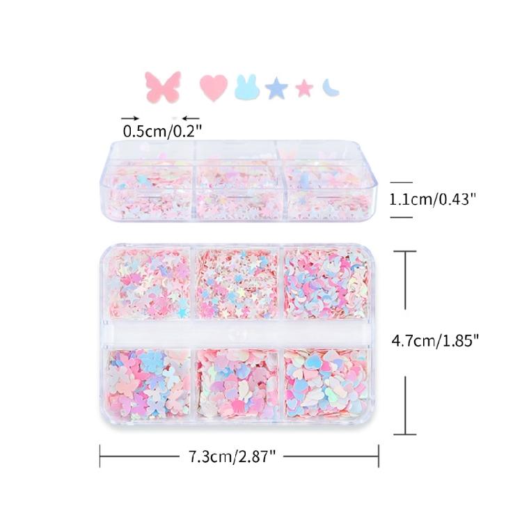 Nail Glitter Sequins Mix Manicure Decoration Sparkling Sequins for DIY Nail Art