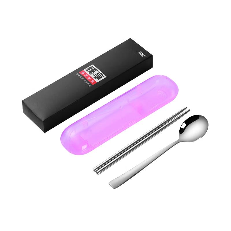 

Portable Stainless Steel Spoon & Chopsticks Set