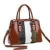 New Spliced Alligator Pattern Handbag Color Block High Value Shoulder Bag Multi-layer Large Capacity Fashion Crossbody Bag