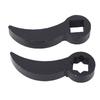 2pcs Pry Bar Wrench Adapter Heads Adjustable Sturdy Construction Half Shaft Removal Car Repairing