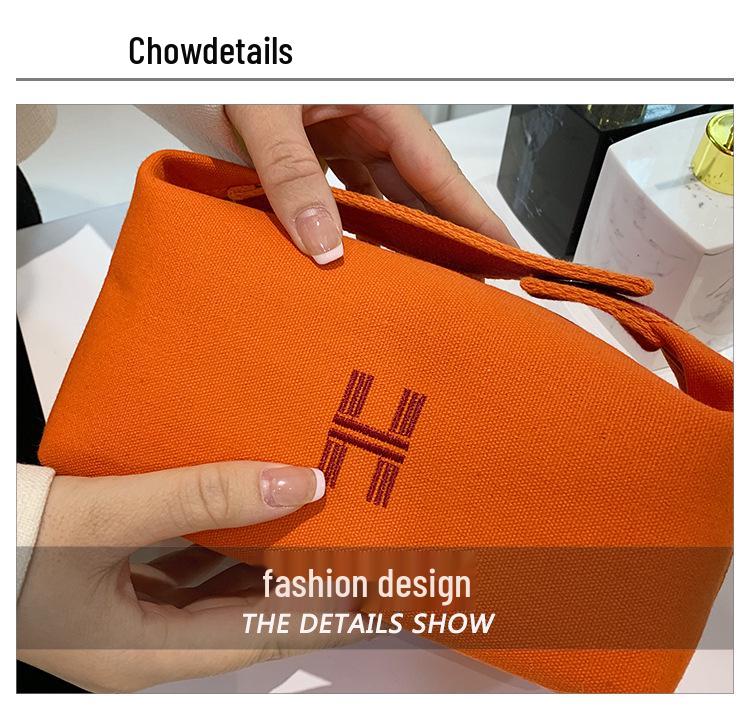 2022 Korean-Inspired Large Canvas Makeup and Toiletry Travel Bag