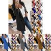 Warmer Winter Damen Plüsch Trenchcoat Damenjacke Übermantel Lässige Oberbekleidung