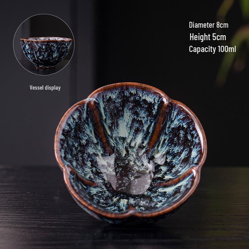 Creative Ceramic Petal Tea Cup - Perfect for Personal Kung Fu Tea Tasting