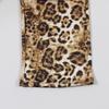 European & American Leopard Print Lace-up Halter Backless Top and Slim Long Pants Set