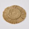 Cup Mat Highly Absorbent Braided Drink Coaster Solid Color Heat-Resistant Reusable Woven Coaster Cup Pad
