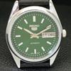 AUTOMATIC VINTAGE SEIKO 5 REFURBISHED JAPAN MENS GREEN DIAL WATCH a440616-9 Sk-a440616-1