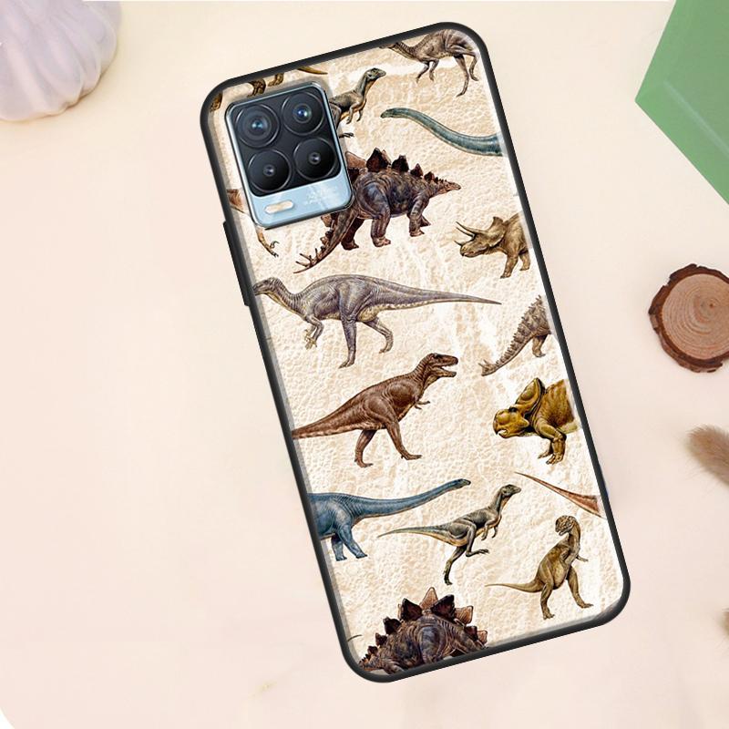 

Dinosaur Pattern Case For Realme C75 C63 C61 C55 C51 C53 C35 C65 C67 C71 11 12 13 14 15 Pro Plus GT6 GT7 Pro Realme C21Y C25Y